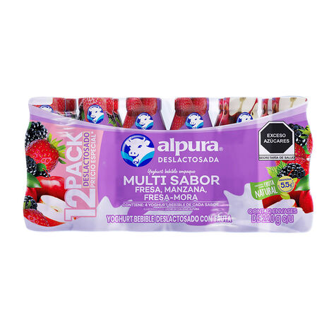 Yoghurt Bebible Deslactosado Alpura 12/220g
