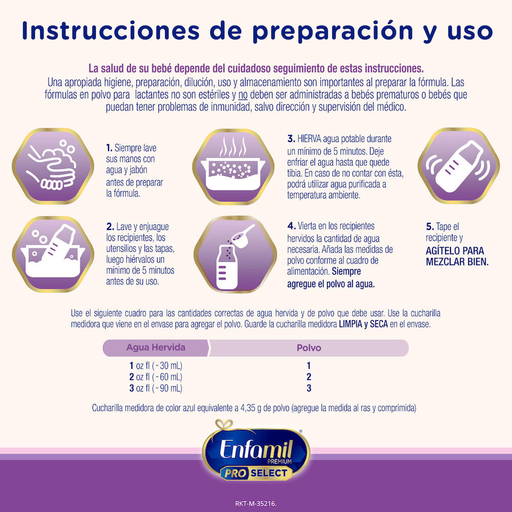 F&oacute;rmula Infantil Confort 1 Enfamil Pro Select 2.2 kg image number 1