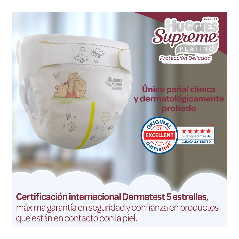 Pa&ntilde;al Etapa 2 Huggies Supreme Platino 84 pzas image number 4