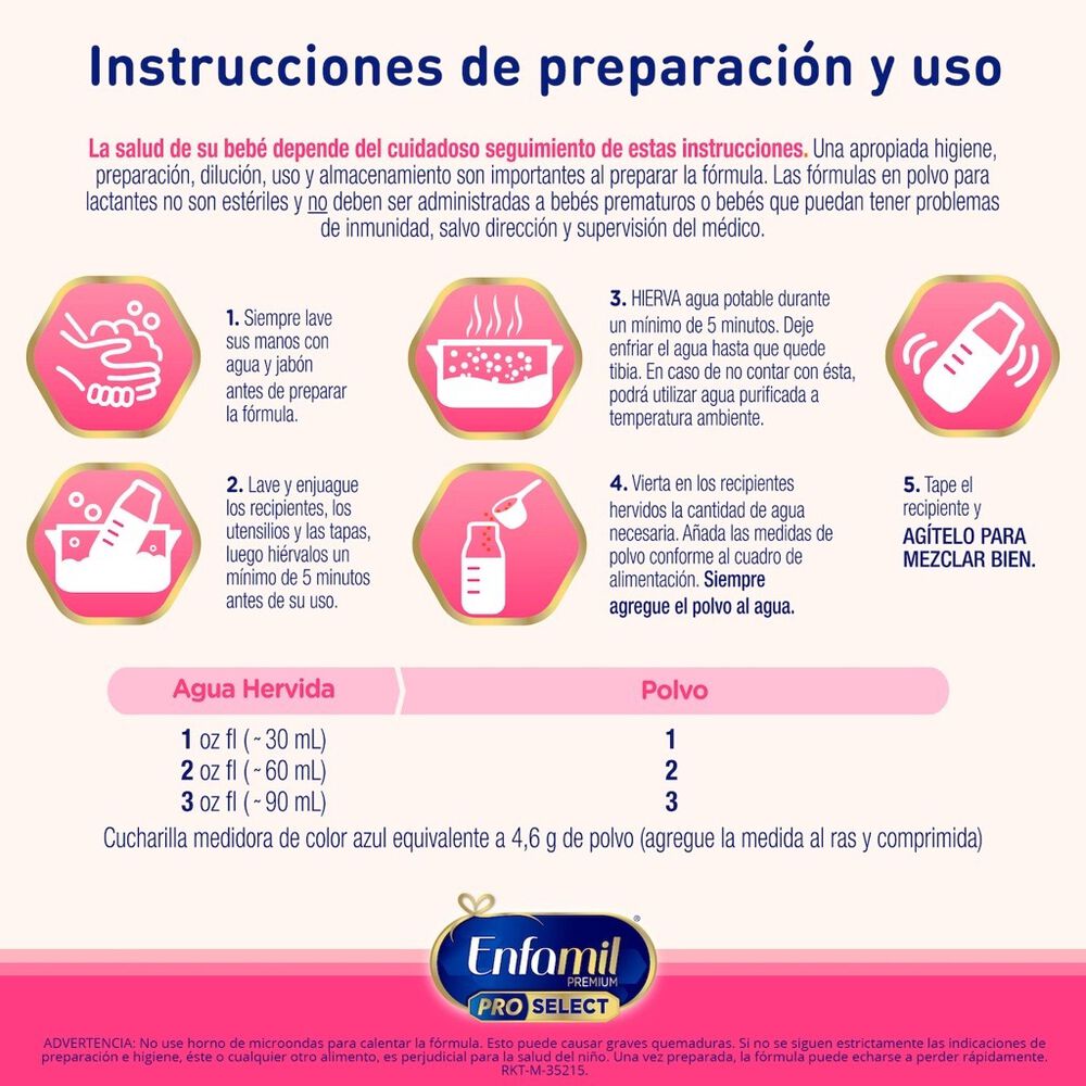 F&oacute;rmula Infantil Etapa 6-12 Meses Enfamil Pro Select  1.8 kg image number 2