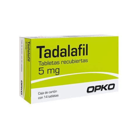 Tadalafil 5 mg con 14 Tabletas