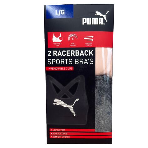Sport Bra 2 Pack Rosa/ Gris T.G Puma