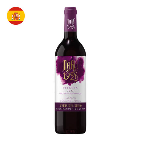 Vino Tinto Mar&iacute;a 1926 Reserva Tempranillo 750 ml