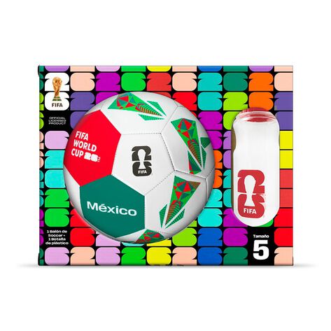 Bal&oacute;n M&eacute;xico 26 + Termo Rojo FIFA Life Works