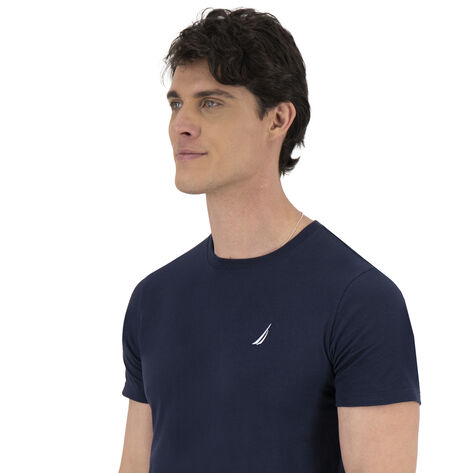 Playera manga corta cuello redondo