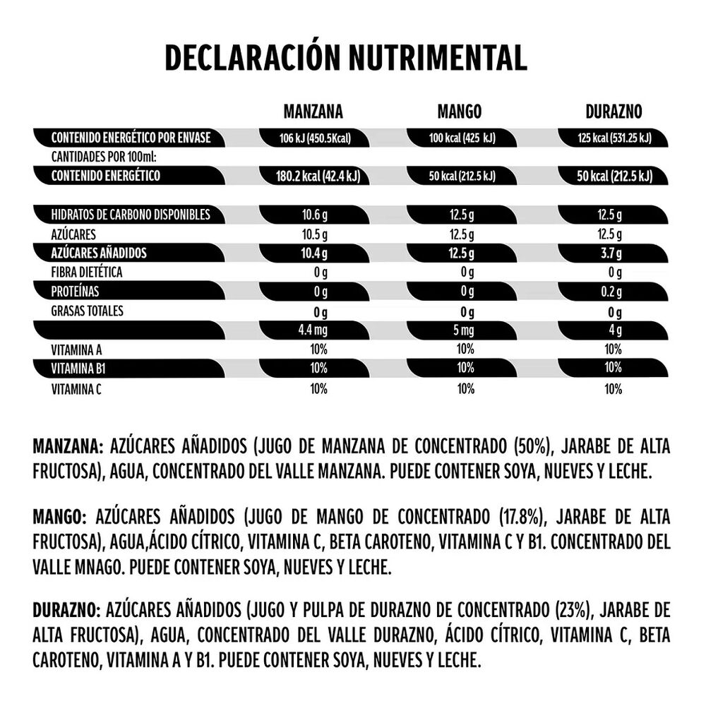Bebida Minibrick Sabores Del Valle  40/250 ml image number 2