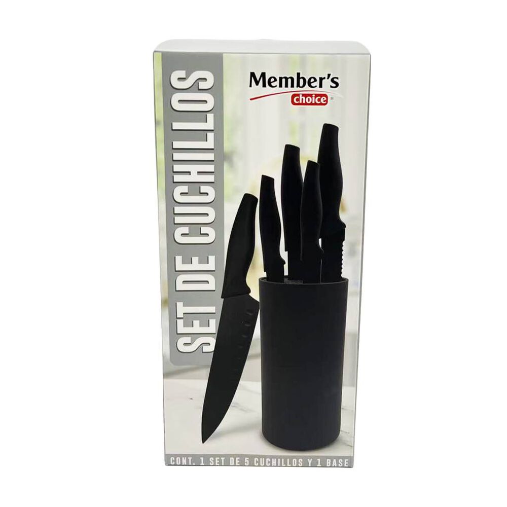 Set de Cuchillos Negros 6 pzas Member's Choice image number 1