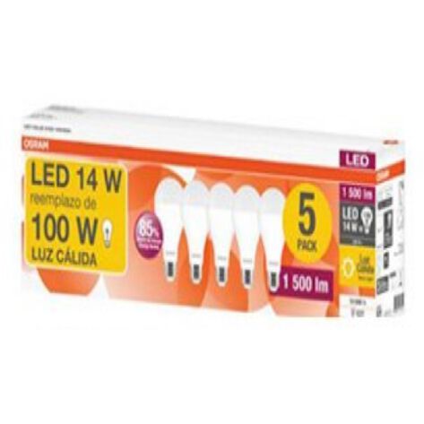 FOCOS LED 14W LUZ CALIDA       1   /5  P