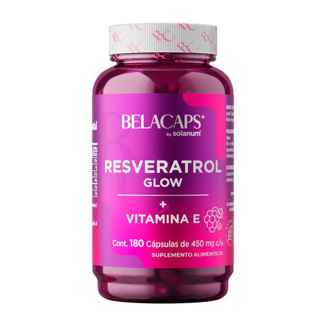 Resveratrol +  Glow 180 C&aacute;psulas Belacaps