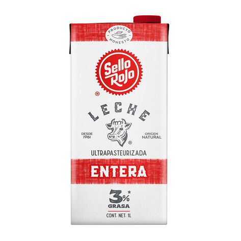 Leche Entera UHT Sello Rojo 12/1 LT