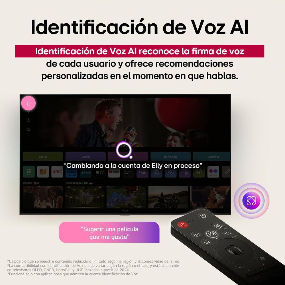 Pantalla 65" LG 4K UHD AI Smart TV UA8050 image number 10