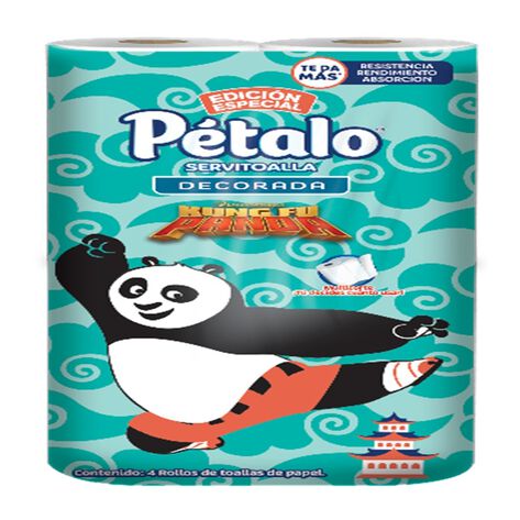 Servitoalla Kung fu Panda P&eacute;talo 4 pzas