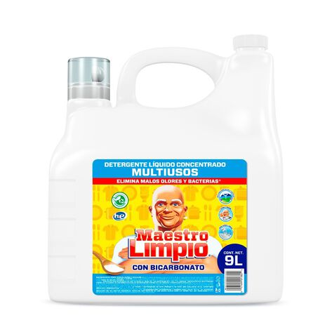 Detergente L&iacute;quido Bicarbonato Maestro Limpio 1/9 L