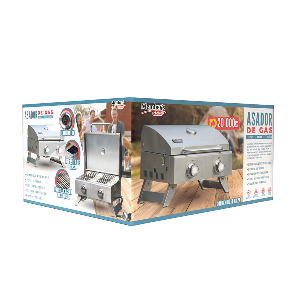 Asador de gas 2 quemadores Members Choice image number 4