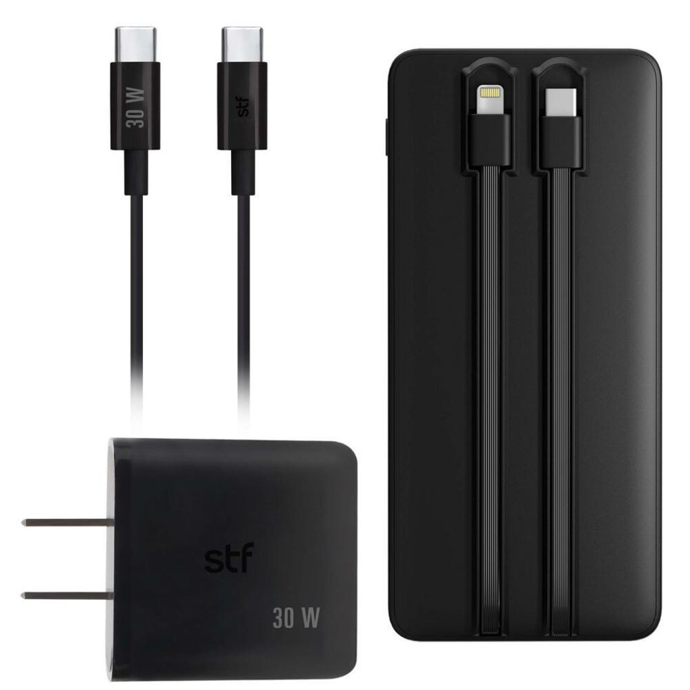 Combo Cargador Gan 30W Tipo C + Bateria Recargable 20,000MAH/22W STF image number 2