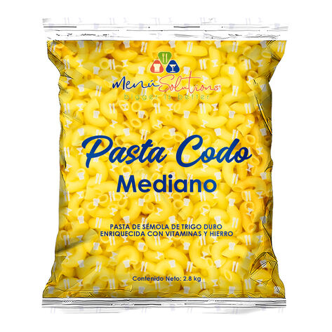 Pasta Codo Men&uacute; Solutions 2.8 Kg