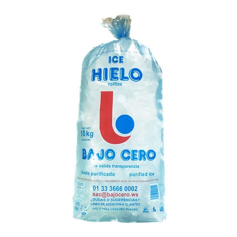 Hielo en Cubo Bajo Cero 10 Kg