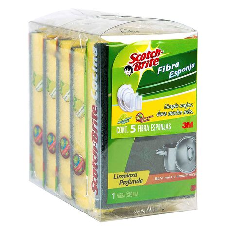 Fibra Esponja Scotch Brite 5 pzas