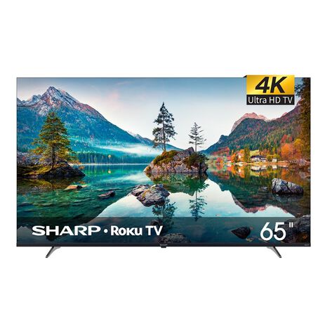 Pantalla 65" SHARP 4K UHD LED Roku TV 4T-C65EL8UR
