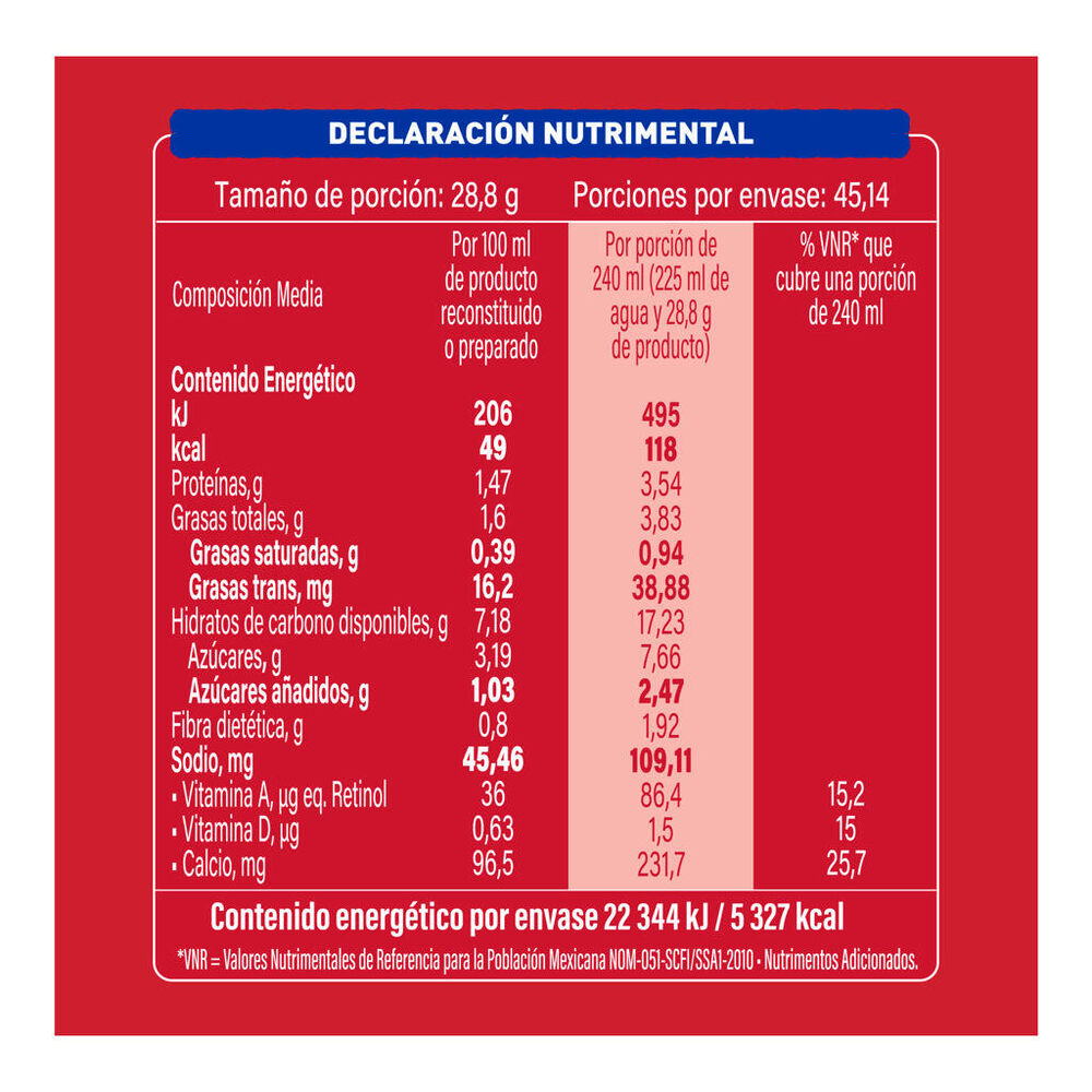 Leche en Polvo Carnation 1.3 Kg image number 3
