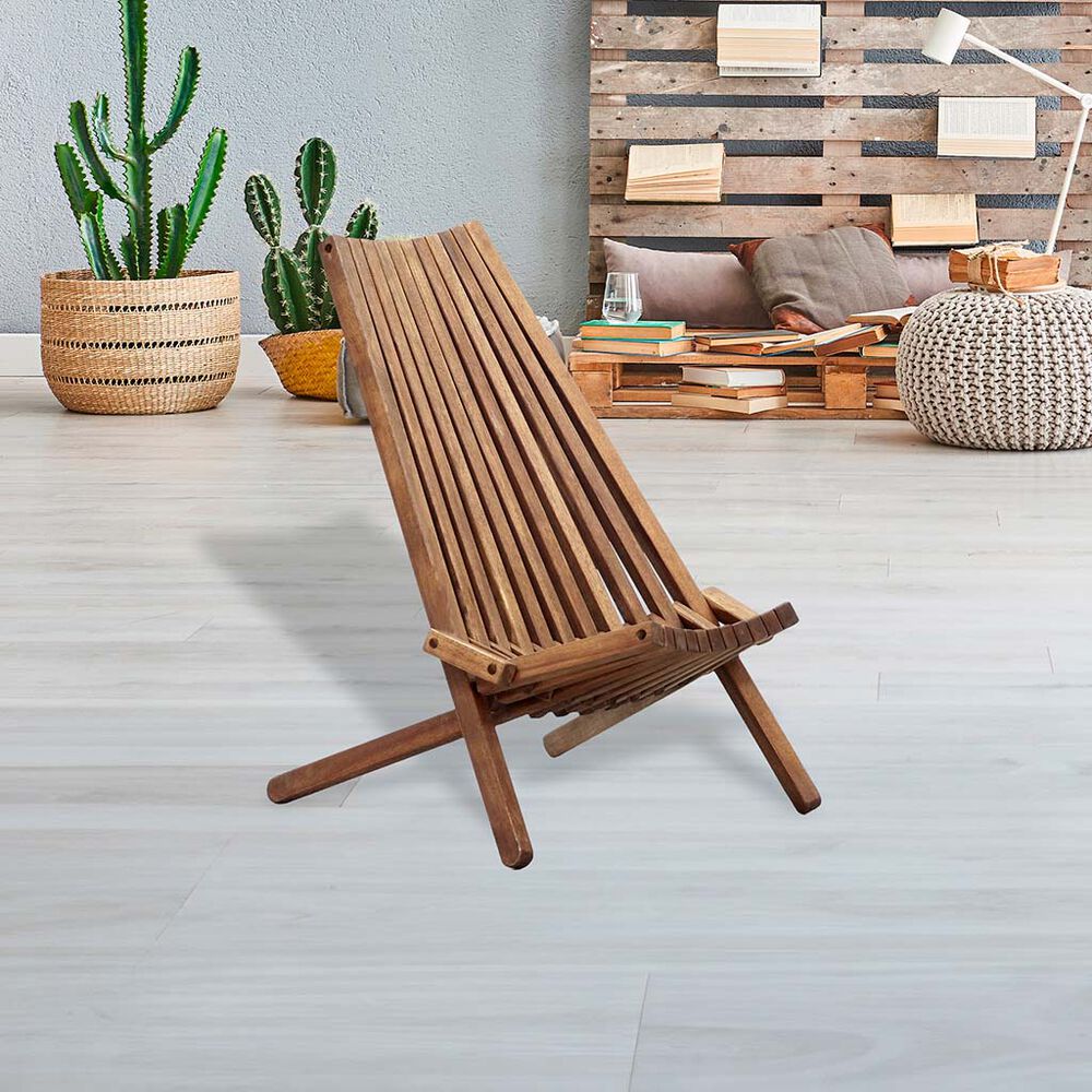 Silla plegable de acacia Tamarack !DEA GARDEN image number 1