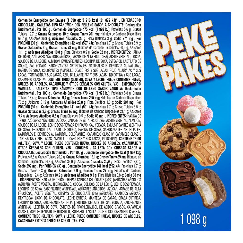 Galletas Surtidas Peke Pakes Gamesa 40 pz image number 1
