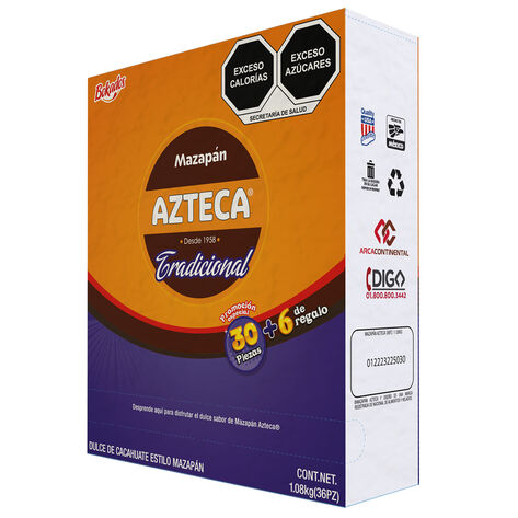Mazap&aacute;n Azteca 36 pzas