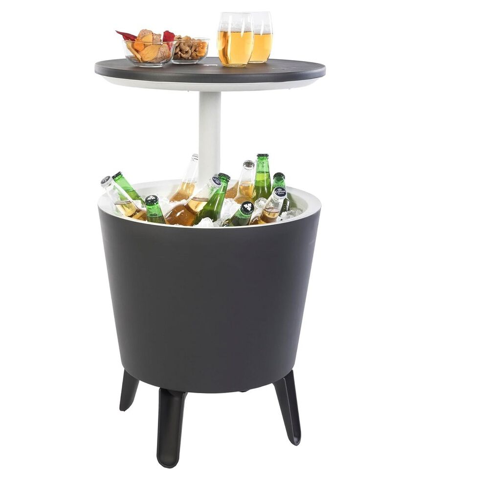 Mesa Cocktail Gris con Hielera KETER image number 2