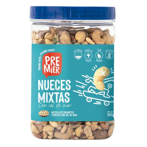 Nueces Mixtas con Sal Premier 800 g