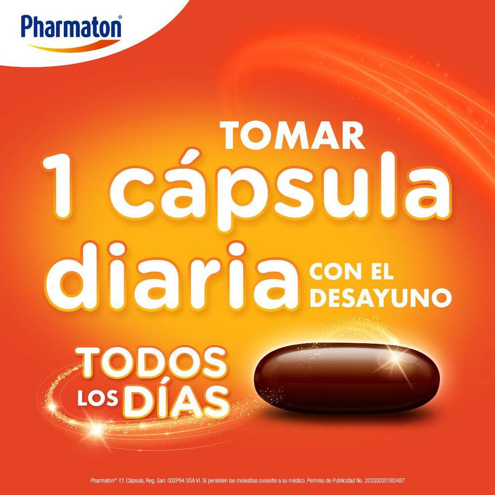 Pharmaton Multivitam&iacute;nico para Adultos 100 C&aacute;psulas. image number 2