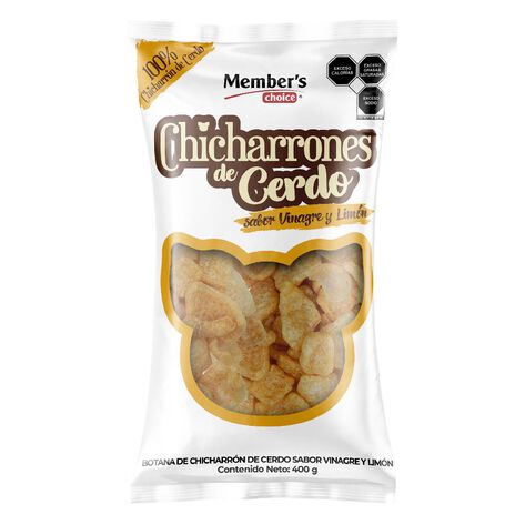 Chicharron Vinagre/Limon 400 gr Members Choice