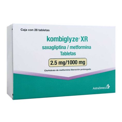 Kombiglyze Xr 2.5mg/1000mg 28 Tab