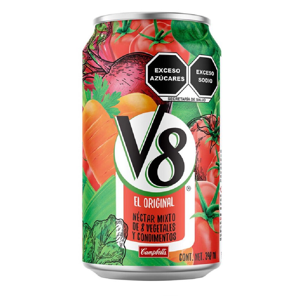Jugo 8 Verduras V8 Original 12/340 ml image number 1