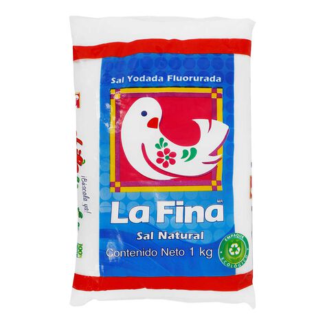 Sal de Mesa Yodada/Fluorurada La Fina  20/1 Kg