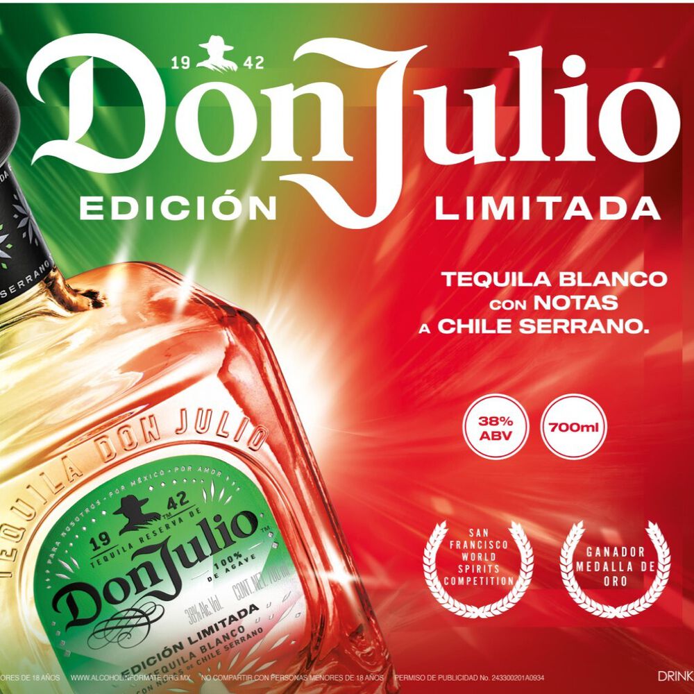 Tequila Don Julio Chile Serrano 700 ml image number 2