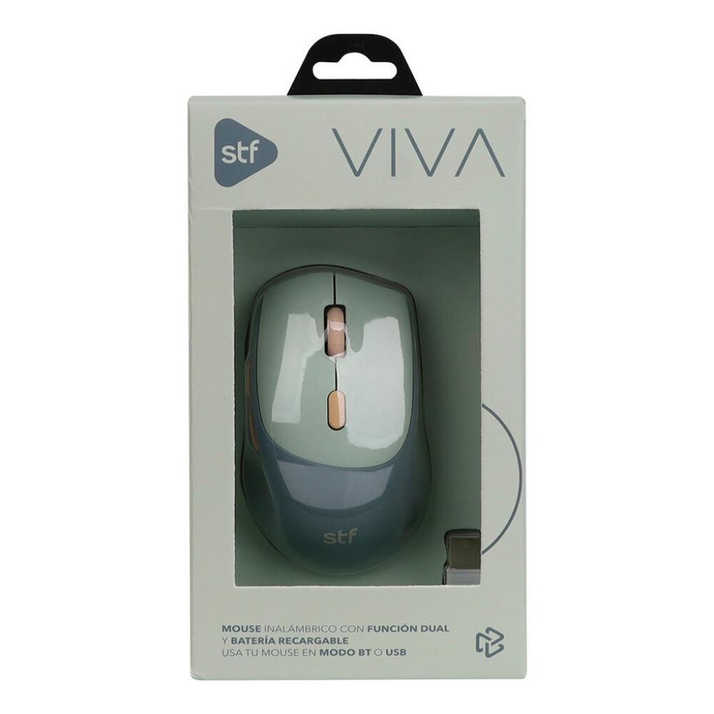 Mouse Inalambrico y Bater&iacute;a Recargable Viva Gris image number 3