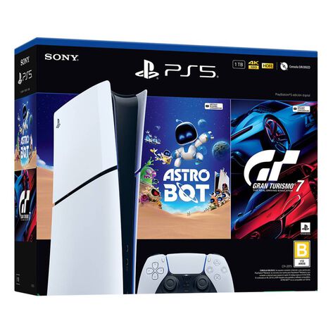 Bundle Consola PlayStation 5 Digital Slim + Astro Bot y Gran Turismo 7