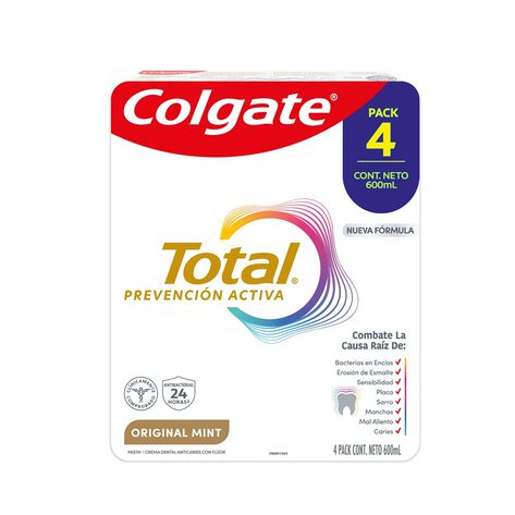 Pasta Dental Total Prevenci&oacute;n Activa Colgate 4/150 ml
