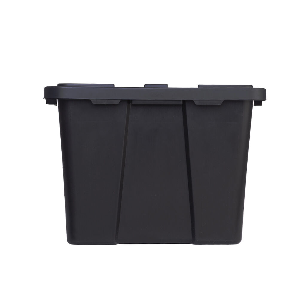 Caja Organizadora de 114 lts Negra Prodeplast image number 1