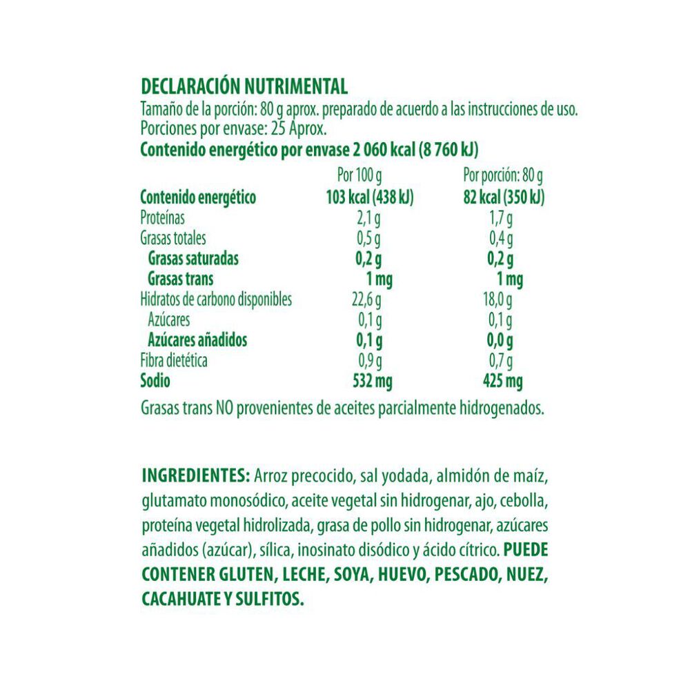 Arroz Blanco Knorr  1/650g image number 3