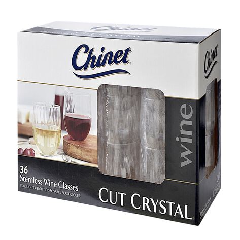 Copas de Vino Reutilizables Chinet 36 pzs