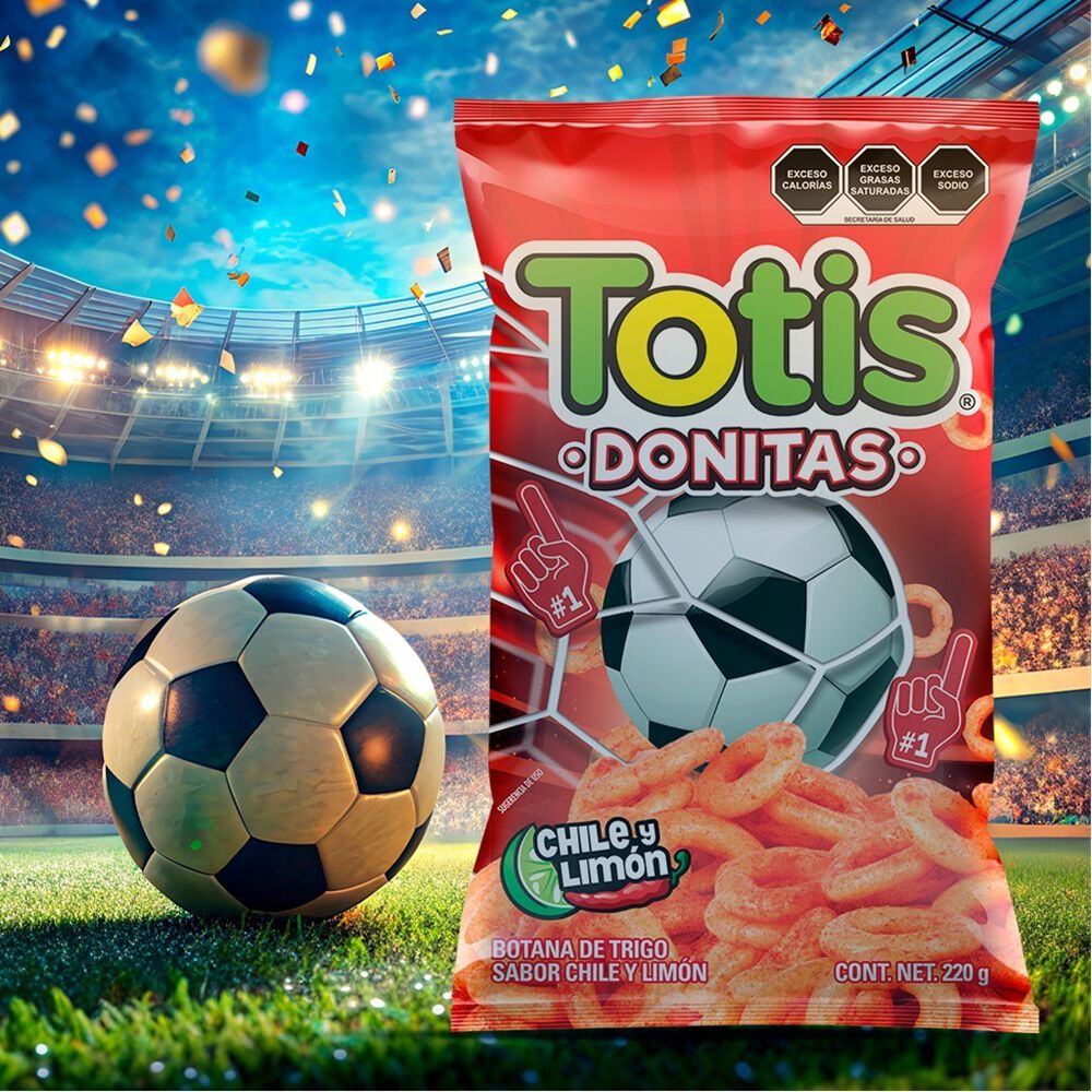 Botana Donitas Chile y Lim&oacute;n Totis 220 g image number 3