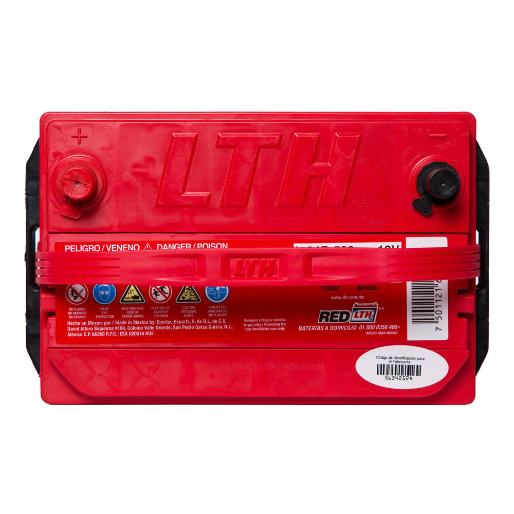 Bater&iacute;a Automotriz LTH 24R-530 Tapa Roja Acumulador image number 1