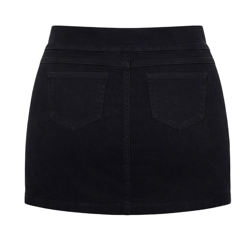 Falda Mezclilla Stretch American College T. CH Negro image number 1