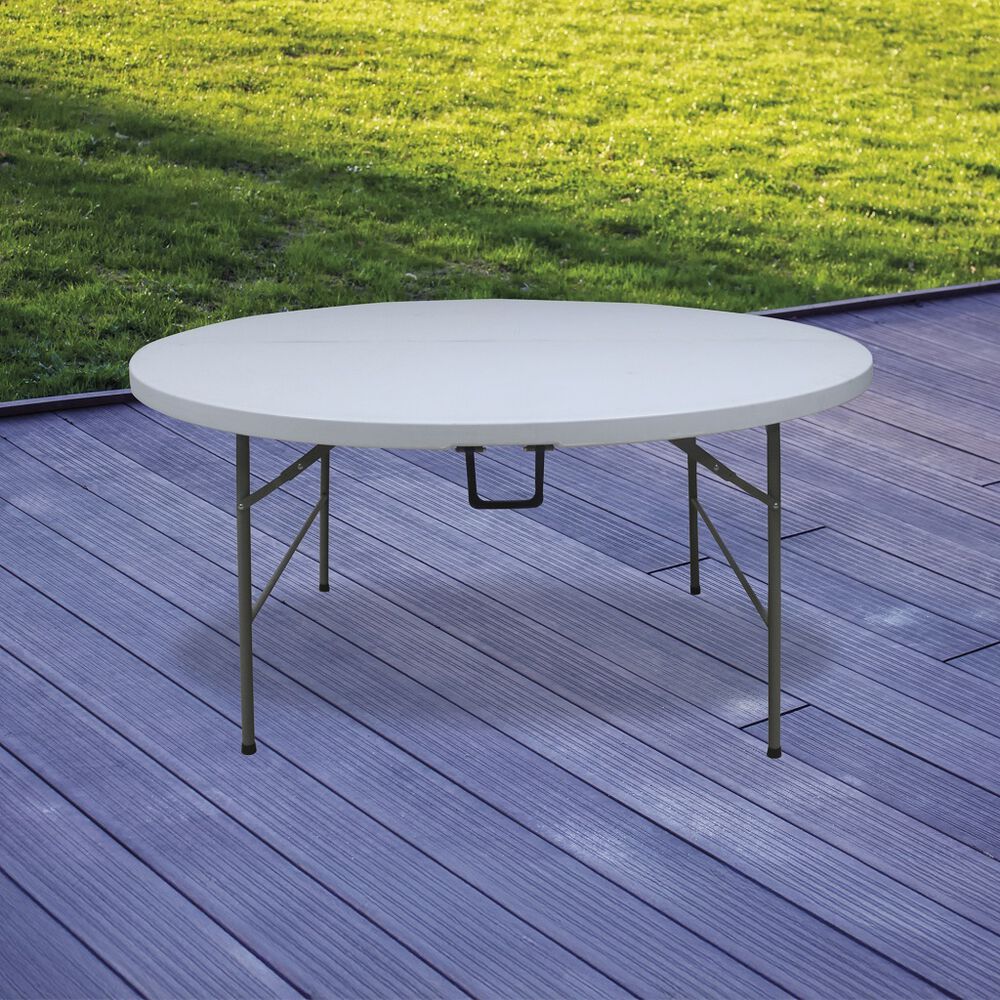 Mesa Redonda Plegable Blanca Members Choice image number 1
