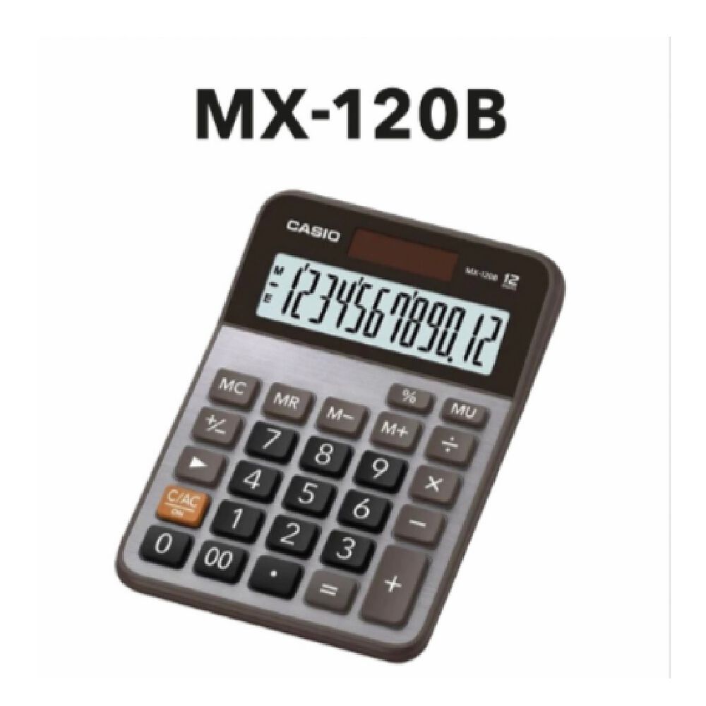 Calculadora de escritorio Casio MX-120B-S-MC image number 2