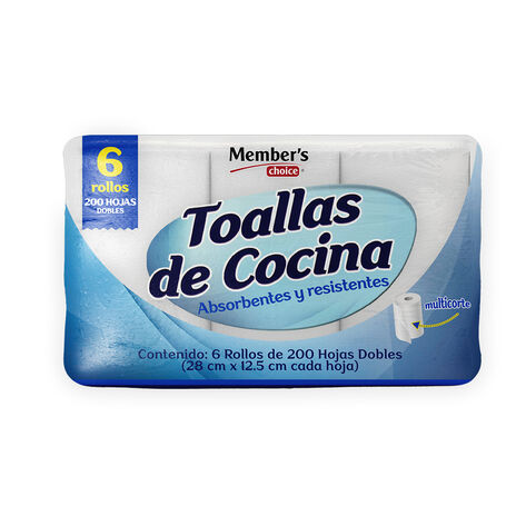 Toalla de Cocina Member's Choice 6 / 200 hojas
