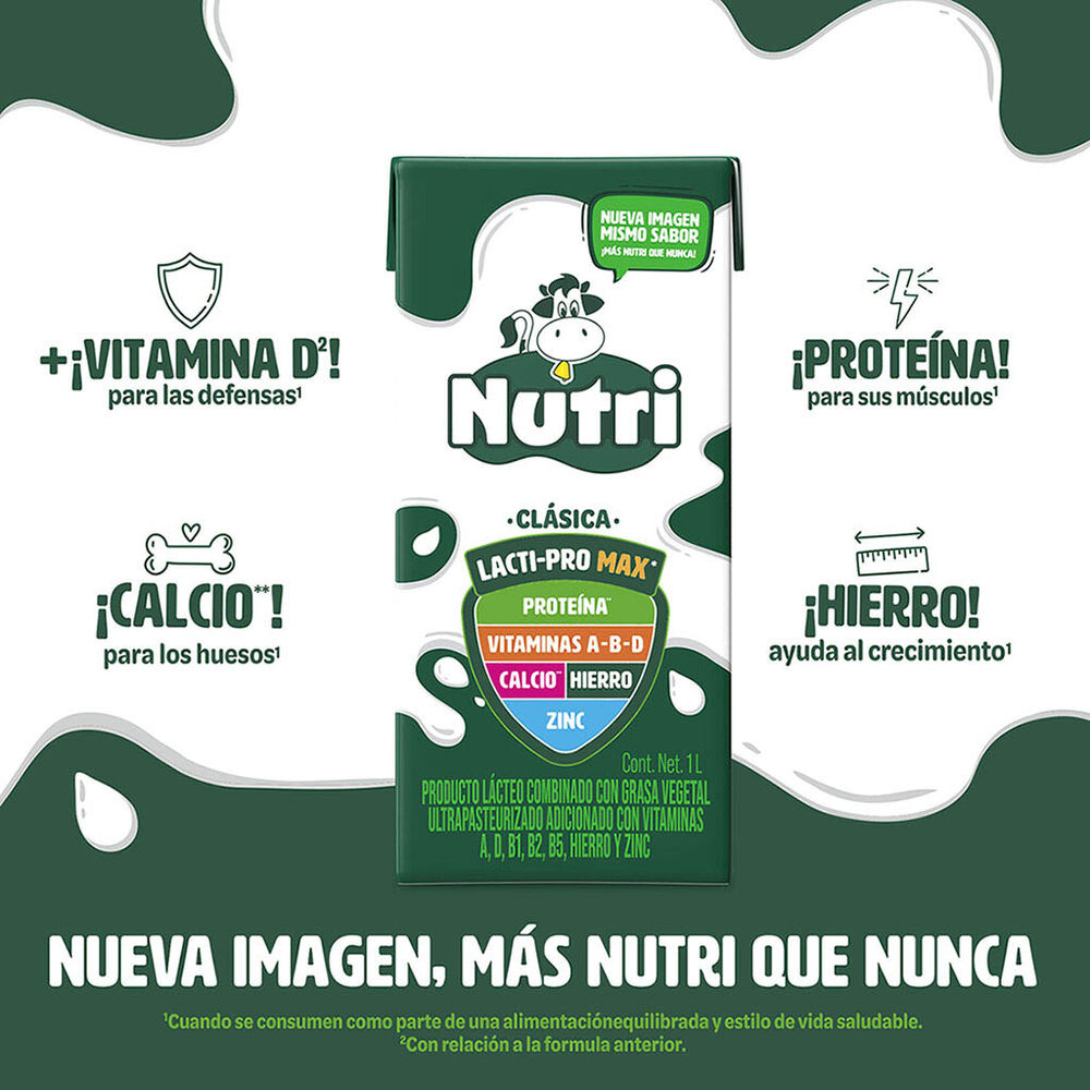 Producto L&aacute;cteo Combinado Nutri Entero 1 lt image number 2