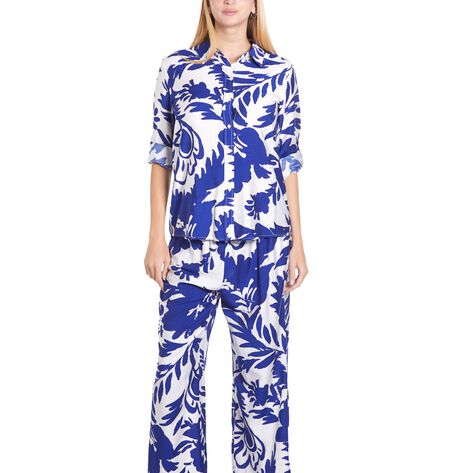 Conjunto Manga Larga Azul talla EG Ann Miller