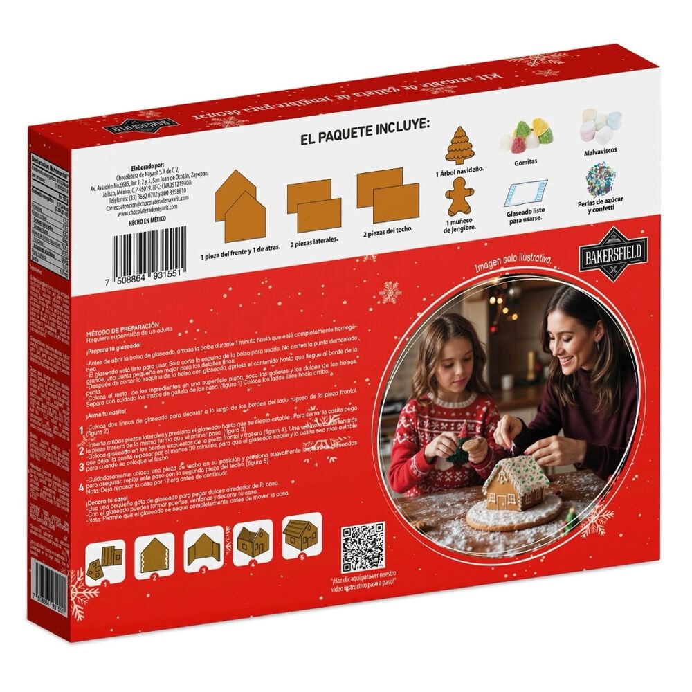 Kit Casa de Galleta de Jengibre Bakersfield 795 g image number 1